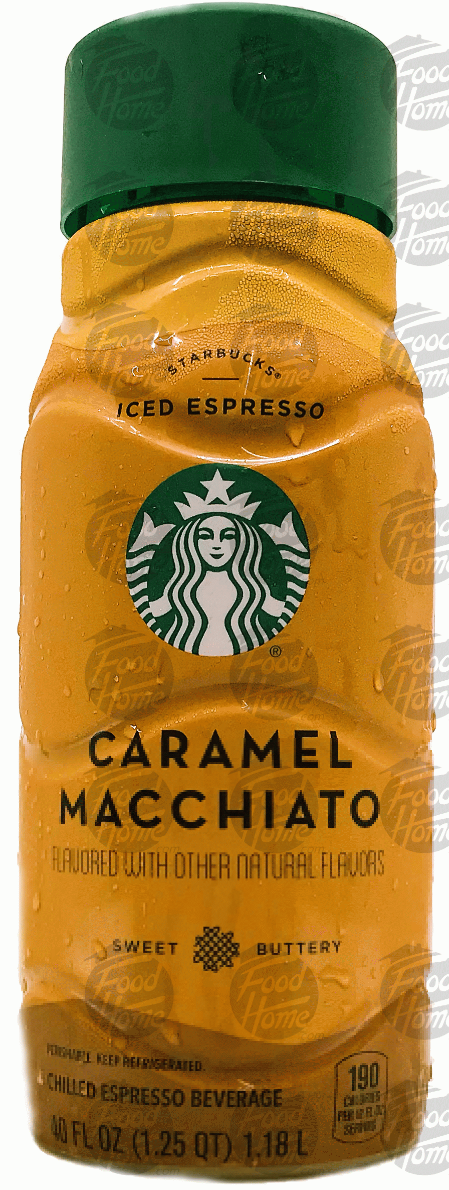 Starbucks Iced Espresso caramel macchiato chilled espresso beverage, plastic bottle Full-Size Picture